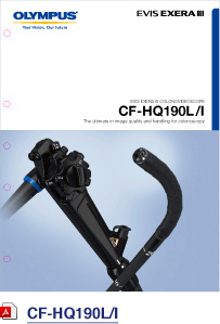Front cover of brochure for CF-HQ190LI colonoscope