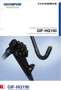 Front cover of brochure for GIF-HQ190 gastroscope