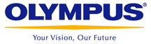 Olympus logo with Your Vision, Our Future tagline
