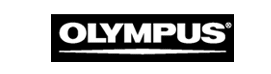 Reverse black Olympus logo